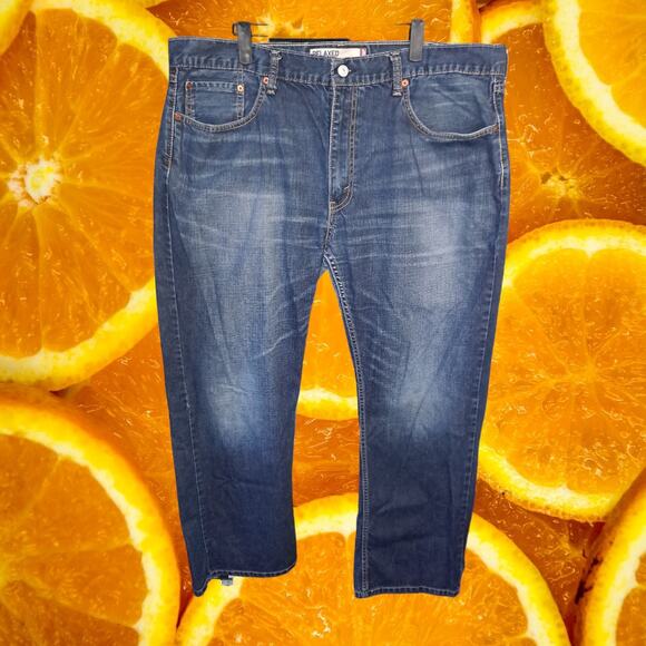 Levi's Relaxed Straight 559 Slightly Distressed Jeans Size 40x30 - Picture 6 of 7